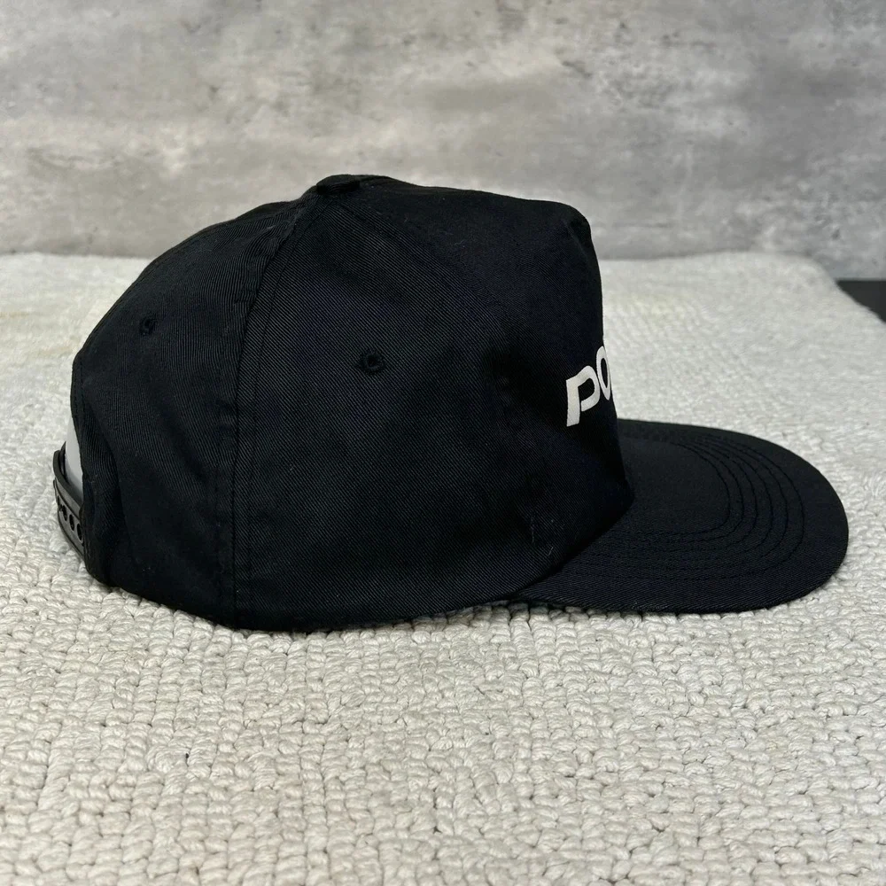 90s Vintage Pontiac Snapback Trucker Hat OSFA Dad Cap Black Car Guy Spellout